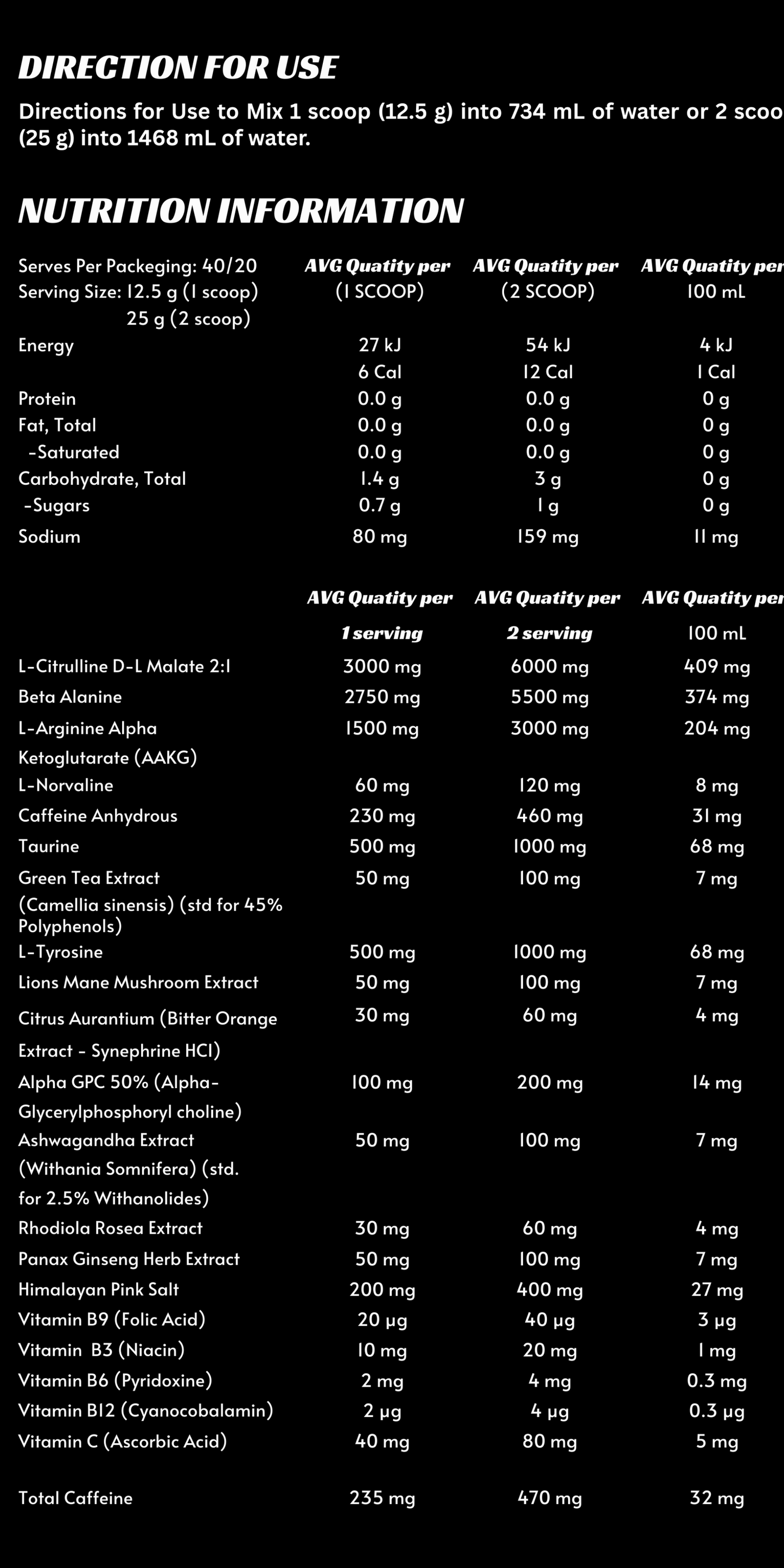 HI FLOW PRE WORKOUT