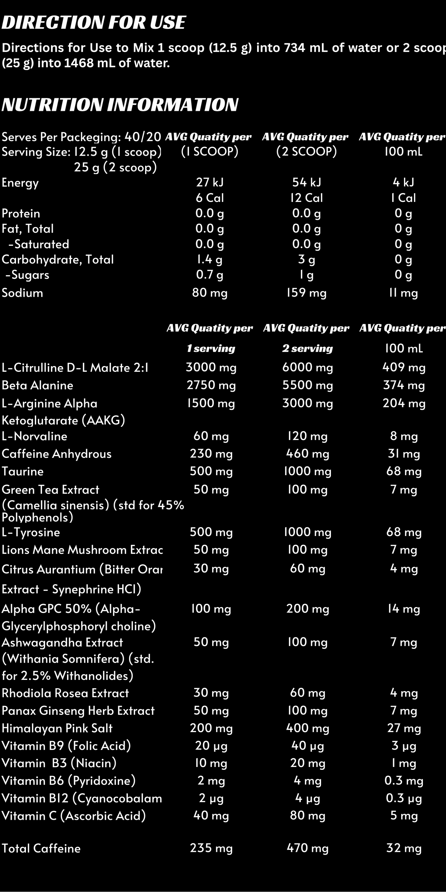 HI FLOW PRE WORKOUT